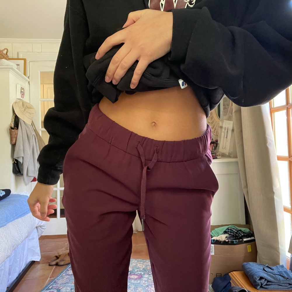 Lululemon burgundy joggers